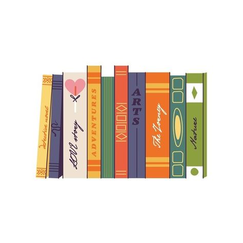 Stacked Books Illustration, Stack Of Books Drawing, Colorful Books, Increase Knowledge, Classic Novels, Library Bookcase, Detective Novels, Pile Of Books, Book Drawing