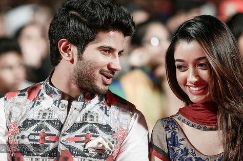 Dulquer and amal, Amal Sufiya, Dq Salman, Dulquer Salman, Sita Ramam, Dulquer Salmaan, Simple Kurti, Couples Quotes, Malayalam Cinema, Vijay Devarakonda