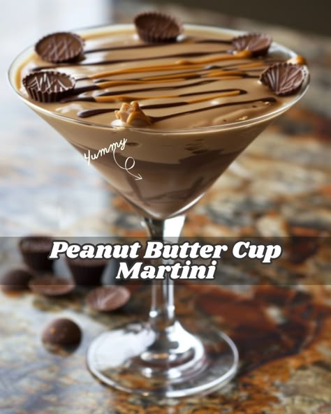 Peanut Butter Cup Martini Recipe, Peanut Butter Cup Martini, Chill Mix, Desserts In A Glass, Dairy Free Cream, Chocolate Martini, Irish Cream Liqueur, Classic Cheesecake, Chocolate Liqueur