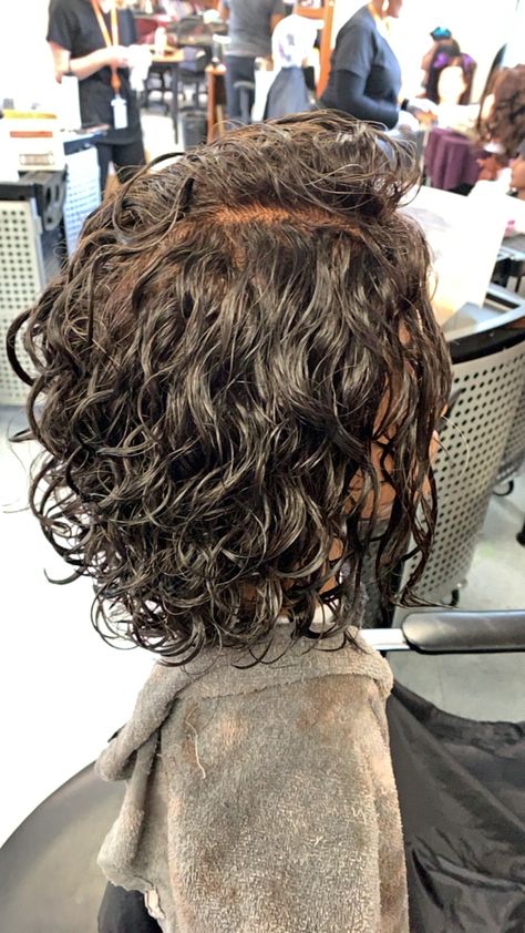 Perms For Thinning Hair, Perm On Shoulder Length Hair, Permed Hairstyles For Short Hair, Perm Before And After Short, Loose Curl Perms For Medium Length Hair, Different Perm Curls Short Hair, Perms Short Hair, 2023 Perm Trends Short Hair, Loose Perms Medium Length