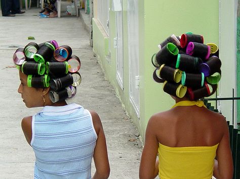 | Young Girls with Hair Curlers - San Jose de Ocoa - Dominican Republic ... Dominican Hair, Dominican Republic Travel, Increase Hair Volume, Don Pedro, Afro Latina, Roller Set, Hair Rollers, Island Girl, Volume Hair