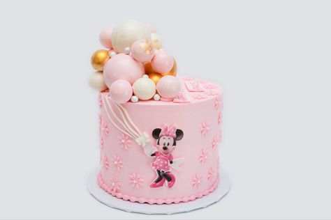 Minney Mouse, Birthday Cake Balloons, Minnie Mouse Birthday Cake, Cake Balloons, Mouse Birthday Cake, Minnie Mouse Balloons, Balloons Cake, Minnie Mouse Birthday Cakes, Minnie Mouse Cupcakes