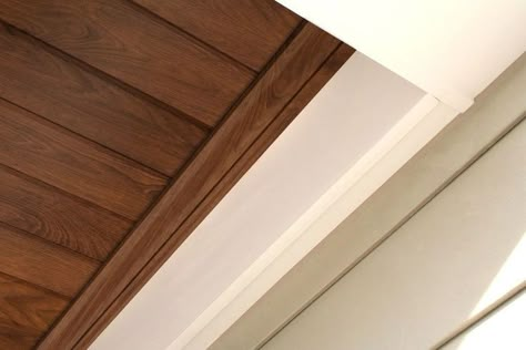 Porch Ceiling Ideas Modern, Vinyl Patio Ceiling, Wood Ceiling Exterior, Wood Ceiling On Porch, Vinyl Ceiling Porch, Vinyl Beadboard Porch Ceiling, Front Porch Soffit Ideas, Wooden Porch Ceiling Ideas, Soffit Ideas Exterior Porch Ceiling