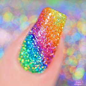 Sharpie Nails, Simply Nailogical, Rainbow Nails Design, Rainbow Nail Art, Colorful Nail, Glow Nails, Sparkle Nails, Rainbow Nails, Nail Designs Glitter