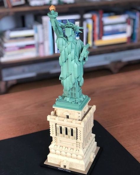 Statue of Liberty LEGO architecture Lego Statue Of Liberty, Women Architects, Lego Collection, Symbols Of Freedom, Lego House, Toy Art, Lego Architecture, Lady Liberty, Lego Brick