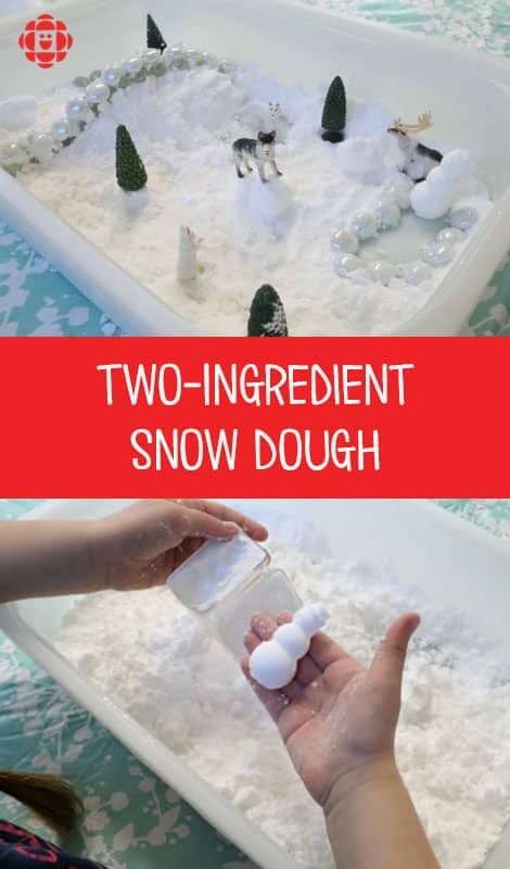 New Year Stem Activities For Kids, January Sensory Bin Preschool, Snow Dough, Winter Crafts For Toddlers, Snow Activities, Two Ingredient, Winter Activities For Kids, Toddler Sensory, Tuff Tray