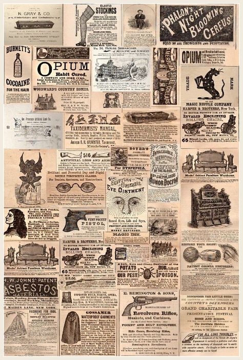 Well Collage, Pt Barnum, Tattooed Man, Newspaper Collage, Newspaper Ads, Penanda Buku, Papel Vintage, Stickers Design, Vintage Newspaper