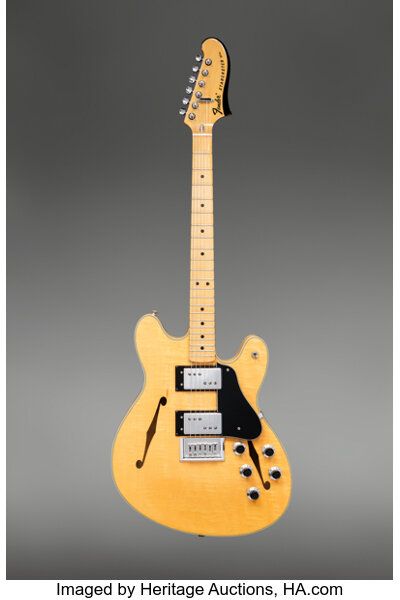 1976 Fender Starcaster Natural Semi-Hollow Body Electric Guitar, | Lot #38076 | Heritage Auctions Fender Stratocaster Hss, Fender Starcaster, Neal Schon, Hollow Body Electric Guitar, Telecaster Body, Fender Bender, Star Cast, Fender Relic, Body Electric