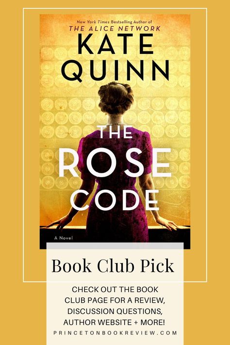 Historical Fiction: Put this page turner on your Books to Read List! It would make an excellent Book Club Book. The Rose Code, Book Club Discussion Questions, Books To Read List, Book Club Discussion, Book Club Recommendations, Genre Of Books, Author Website, Book Club Reads, New Books To Read