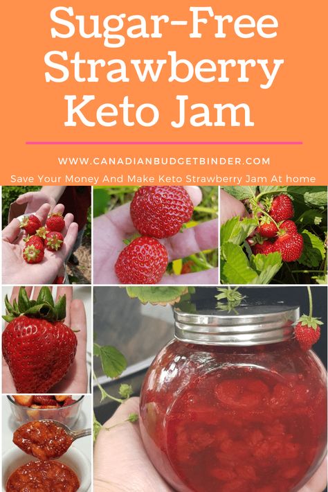 A simple recipe to make sugar-free Strawberry keto jam with fresh strawberries. Keto Strawberry Jam, Easy Jam Recipes, Keto Jam, Strawberry Keto, Making Strawberry Jam, Sugar Free Strawberry Jam, Easy Jam Recipe, Dessert Recipes Keto, Strawberry Varieties