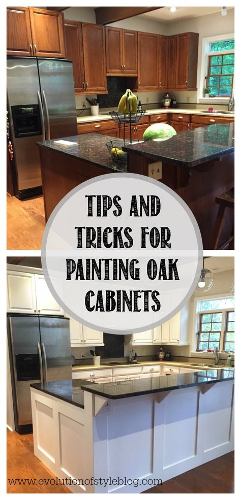 Paint Oak Cabinets, Honey Oak Cabinets, Painting Oak Cabinets, Cabinet Painting, Cabinets Makeover, Refacing Kitchen Cabinets, Kitchen Cabinets Ideas, Painted Cabinets, Oak Kitchen Cabinets