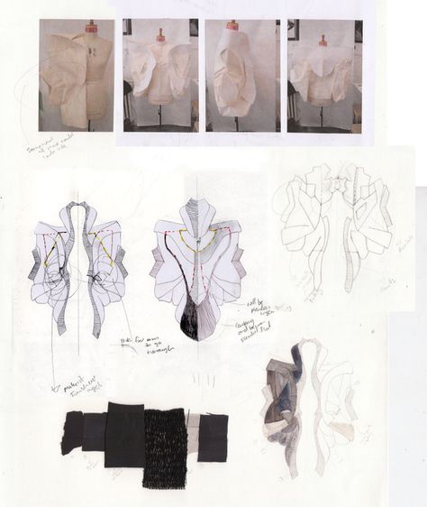 Experimental Fashion Design, Fashion Design Presentation, Fashion Samples, 3d Fashion Design, Fashion Development, Fashion Illustration Portfolio, Experimental Fashion, Fashion Sketchbook Inspiration, Fashion Portfolio Layout