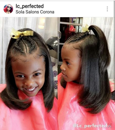 Lay Lay, Black Kids Braids Hairstyles, Pressed Natural Hair, Silk Press Natural Hair, Kid Hairstyles, Kid Hair, Lil Girl Hairstyles, Kids Braids, Kids Curly Hairstyles