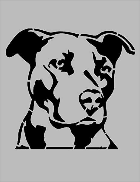 Amazon.com: Large Stencils For Painting Wall Pitbull Stencil, Animal Stencils, Dog Stencil, Woodburning Ideas, 11 Birthday, Turkey Disguise, Stencils For Painting, Animal Stencil, Boxer (dog)