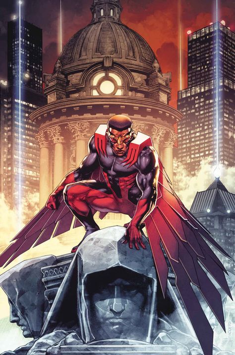 Falcon Falcon Comic Art, Falcon Marvel Comics, Jay Anacleto, Marvel Falcon, Falcon Marvel, Heroes Wiki, Marvel Knights, Sam Wilson, Black Comics