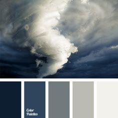 A real color storm - perhaps this is the best name for the color composition, uniting five shades of gray-blue. This color ensemble is very complicated and. In Color Balance, Color Concept, Color Palette Ideas, Wall Living Room, Palette Ideas, Color Balance, Living Room Bathroom, Remodel Bedroom, Paint Schemes