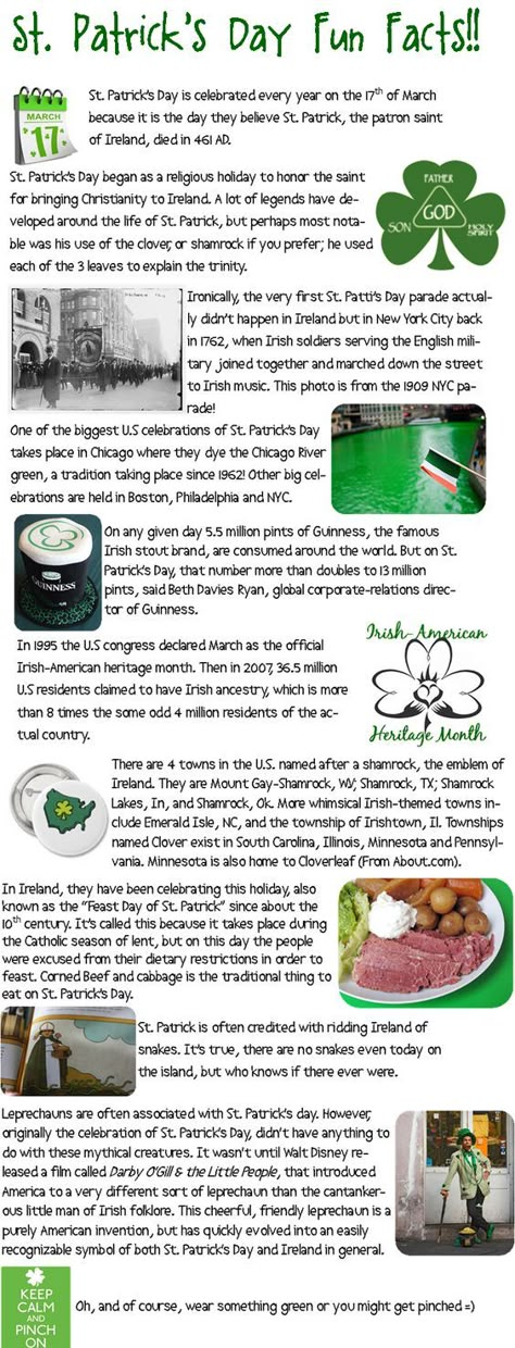 St. Patrick's Day Fun Facts!!: Sant Patrick, St Patrick Day Activities, March Activities, Saint Patties, St Pats, Irish Eyes, St Patrick's Day Crafts, Irish Heritage, St Paddys Day