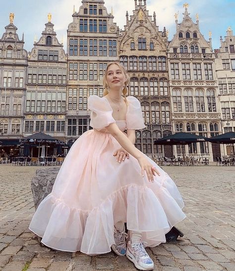 Korean Fashion Dress, Pretty Prom Dresses, Fairytale Dress, 가을 패션, Looks Style, Looks Vintage, Birthday Dresses, Fancy Dresses, Ball Dresses