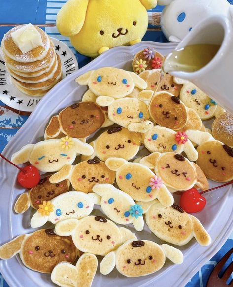 kimi on X Cinnamoroll Pompompurin, Pancakes