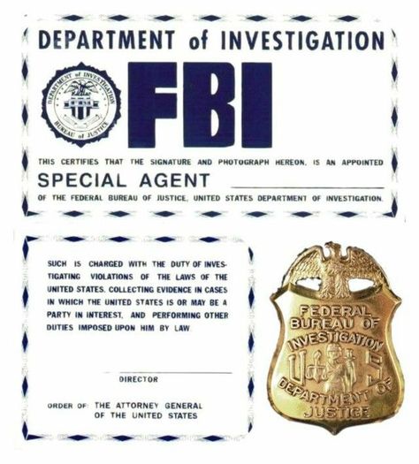 Supernatural Fbi Badge, Diy Fbi Badge, Fbi Badge Template, Fbi Agent Badge, Fbi Agent Id Card, Fbi Id Card, Fbi Agent Costume, Detective Files, Fbi Badge