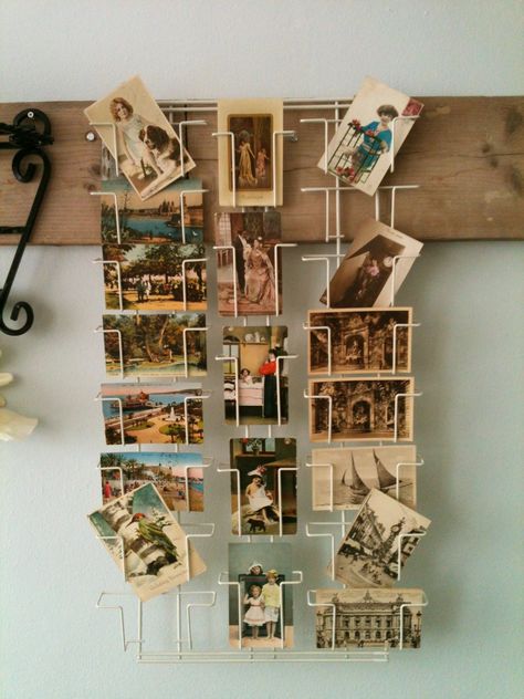 Rack with old postcards in our store Postcard Rack, Postcard Display, Postcard Wall, Collection Display, Deco Originale, Postcard Collection, Old Postcards, Display Cards, Post Cards