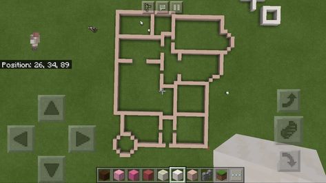 Pink Palace Coraline Minecraft, Coraline House Minecraft, Coraline Minecraft Builds, Coraline Minecraft, Pink Palace Coraline Layout, Coraline House Layout, Minecraft House Floor Plans, Coraline House, Minecraft Houses Blueprints Layout