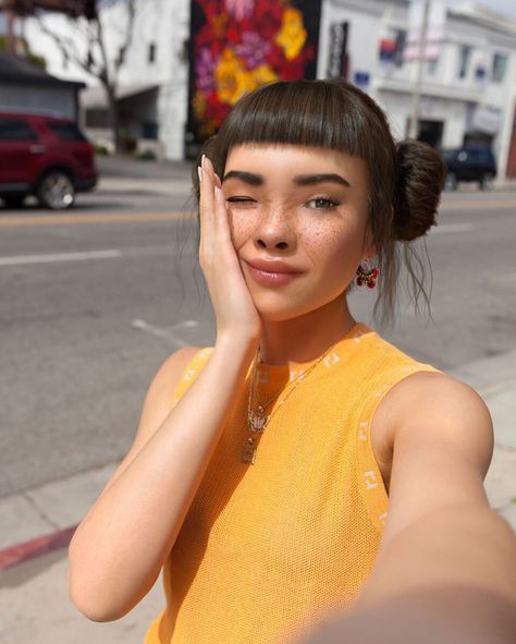 CAA signs Lil Miquela as first ever digital client opening up prospect of a movie or series featuring the character. Lil Miquela, Virtual Influencer, Filter Tester, First Instagram Post, Fan Engagement, Fashion Modeling, Flower Photoshoot, Modeling Agency, Jungkook Fanart