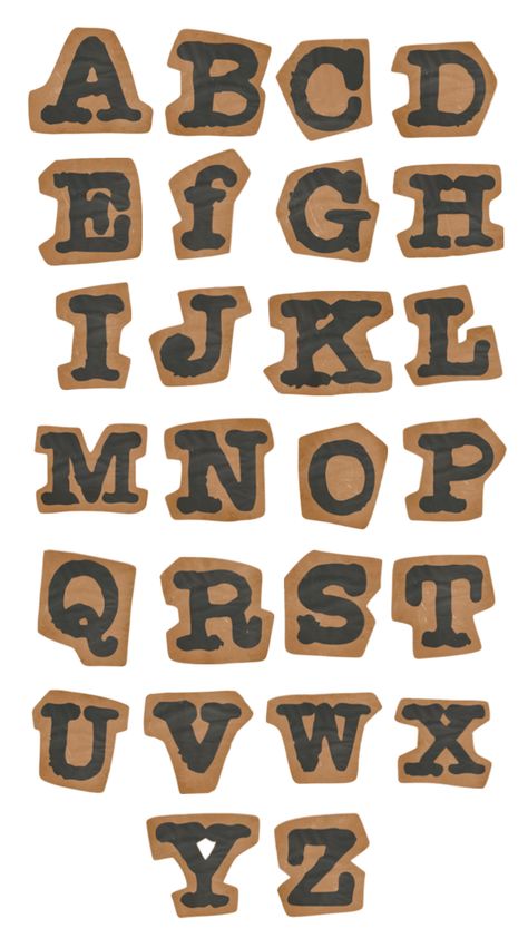 Alphabet Aesthetic Fonts, Letters Alphabet Aesthetic, Alphabet Collage Letters, Letters Aesthetic Alphabet, Aesthetic Alphabet Letters, Cutout Alphabet, Textured Lettering, Scrapbook Letters, Book Art Projects