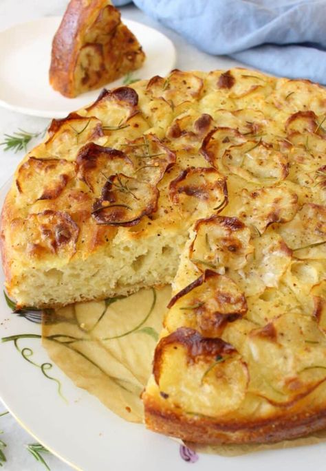 rise. Mashed Potatoes – Any Potato Focaccia Recipe, Potato Focaccia, Ciao Florentina, Garden Focaccia, No Knead Focaccia, Edges Easy, Focaccia Bread Recipe, Focaccia Recipe, Potato Toppings