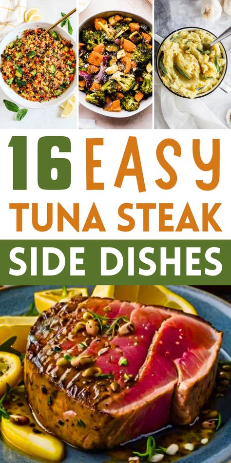 Tuna steak is a delicious, healthy, and versatile meal. It’s rich in flavor and pairs well with many different sides. Whether you like it grilled, seared, or baked, tuna steak is a great option for a quick and easy dinner.
#TunaSteak #SideDishesforTunaSteak Sides With Tuna Steak, Side Dishes For Tuna Steak, What To Serve With Tuna Steaks, Sides For Tuna Steak, Tuna Steak Sides, Tuna Steak Side Dishes, Baked Tuna Steak, Tuna Steak Dinner, Tuna Dinner Recipes