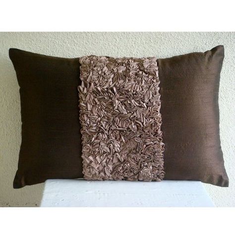 Chocolate Cream - 30x35 cm Rectangle/Lumbar Decorative Th... https://www.amazon.co.uk/dp/B004NPXPKK/ref=cm_sw_r_pi_dp_x_TMWMybVFAHSYE Accent Pillows Couch, King Size Pillow Shams, Couch Accent Pillows, Brown Love, Oblong Pillow, Pillows Couch, Silk Pillow Cover, Brown Home Decor, Decorative Lumbar Pillows