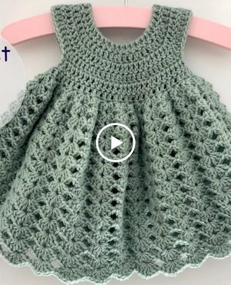 Crochet Baby Dress Free Pattern, Vestidos Bebe Crochet, Crochet Patterns Baby Girl, Crochet Baby Jacket, Crochet Baby Girl Dress, Baby Cardigan Pattern, Baby Dress Pattern, Crochet Baby Dress Pattern, Baby Frock Pattern