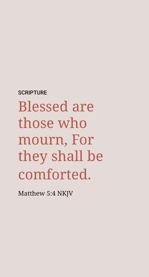 “Happy are those who mourn, since they will be comforted.” (Matt. 5:4) Some may wonder, ‘How is it possible for those who mourn to be happy?’ Jesus did not have in mind all who mourn for any sort of reason. Even wicked people bemoan the distressing difficulties that characterize these “critical times hard to deal with.” (2 Tim. 3:1) But their self-centered mourning does not draw them closer to Jehovah; hence, it does not lead them toward happiness. Blessed Are They That Mourn, Matthew 5:4 Mourn, Blessed Are Those Who Mourn, Mathew 5, Matthew 5 4, Ephesians 6, Blessed Are Those, Daily Scripture, Bible Reading