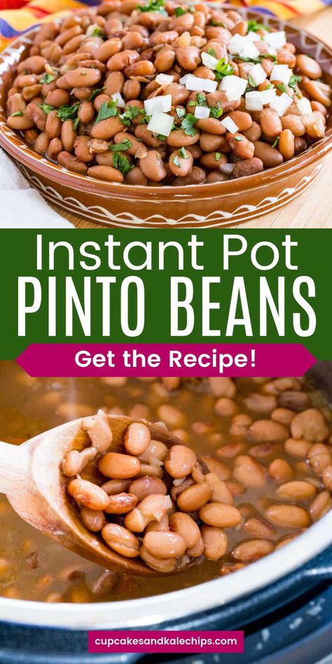 Instant Pot Pinto Beans Recipe, Instant Pot Pinto Beans, Pinto Beans Recipe, Pinto Bean Recipes, Frijoles Refritos, Dry Beans, How To Cook Beans, Healthy Instant Pot Recipes, Beans Recipe