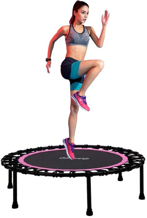 Amazon.com : Newan 40" Silent Mini Trampoline Fitness Trampoline Bungee Rebounder Jumping Cardio Trainer Workout for Adults - Max Limit 330 lbs : Sports & Outdoors Trampoline Fitness, Jumping Fitness, Rebounder Trampoline, Fitness Trampoline, Best Trampoline, Indoor Trampoline, Kids Trampoline, Trampoline Workout, Mini Trampoline