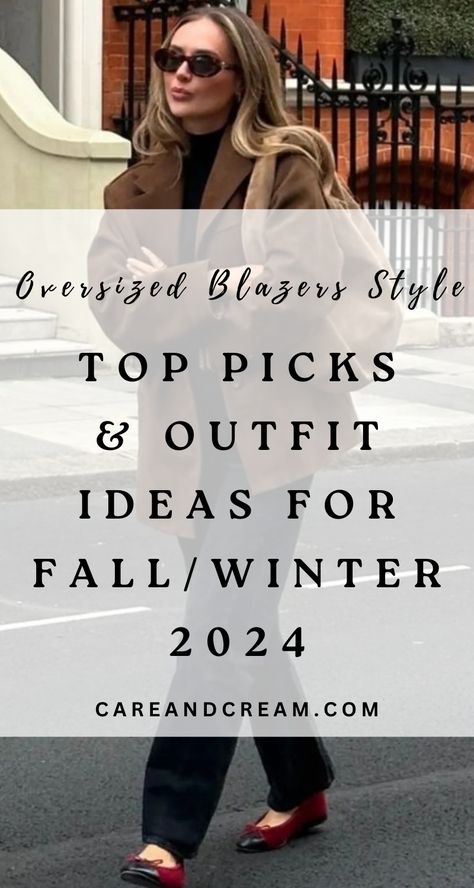 Step up your fall and winter fashion with our blog post on oversized blazers outfits and top picks. Get inspired by women's oversized blazer outfit ideas, learn how to style an oversized blazer, and uncover ideas for a classy or casual look. Dive into fall winter trends and outfits for your new trendy style. Blazer Layering Winter, Cutout Blazer Outfit, Sleeveless Blazer Outfit Winter, Blazer With Hoodie Outfit Women, Long Blazer Outfits For Women, Winter Blazer Outfits For Women, Wool Blazer Outfit Women, Casual Outfits Blazer, Belted Blazer Outfit