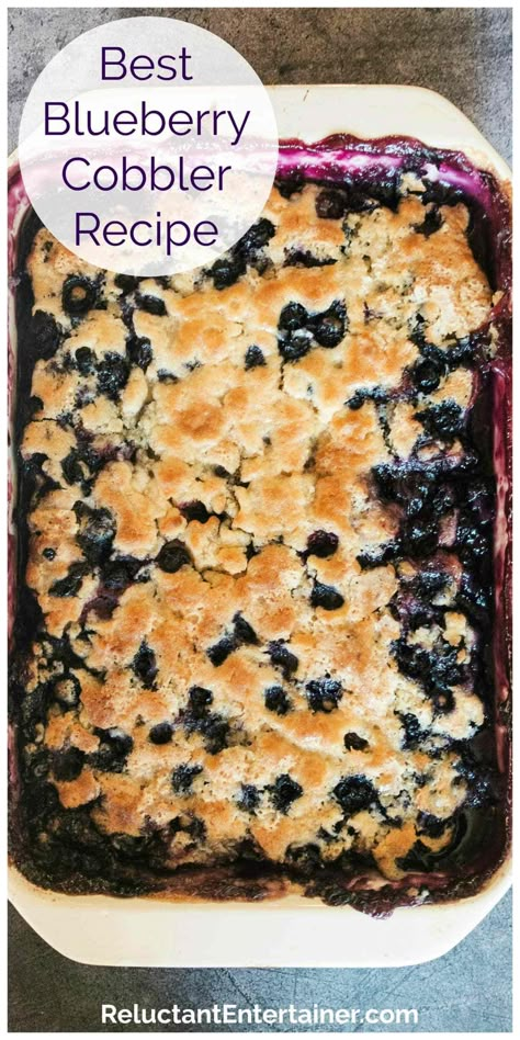 Best Blueberry Cobbler Recipe Best Blueberry Cobbler, Blueberry Cobbler Recipe, Pudding Recept, Easy Blueberry Cobbler, Blueberry Desserts Recipes, Blueberry Cobbler Recipes, Coconut Dessert, Blueberry Desserts, Brownie Desserts