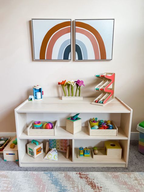 Playroom shelf organization! Keeping it simple and Montessori style. We love our Lovevery play shelf that has storage in the back so we can rotate toys easily. Follow my shop @rachmurra on the @shop.LTK app to shop this post and get my exclusive app-only content! #liketkit #LTKkids #LTKfamily #LTKhome @shop.ltk https://liketk.it/4hpEe Montessori Display, Lovevery Shelf, Toy Storage Montessori, Lovevery Toy Storage, Lovevery Toy Organization, Playroom Shelf Organization, Lovevery Playroom, Toy Shelf, Montessori Shelves