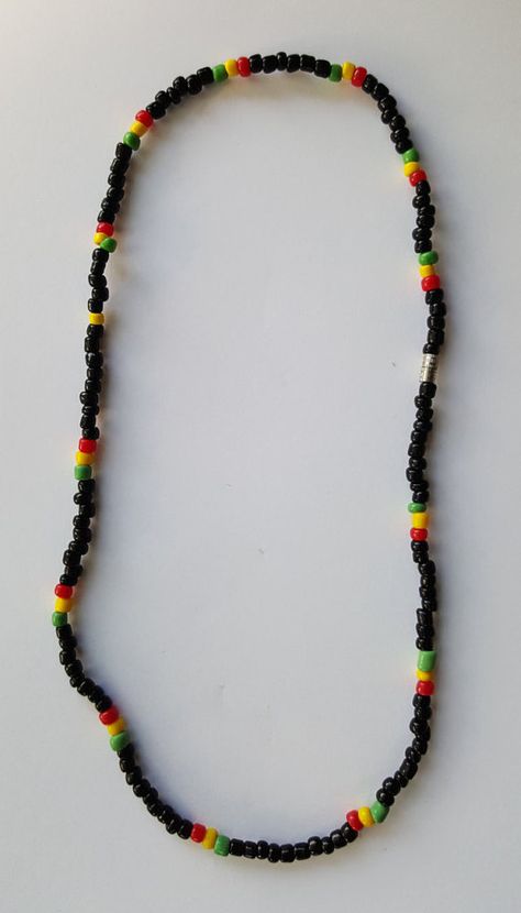 Rasta Necklace, Reggae Poster, Stylish Jewelry Accessories, Collar Hippie, Rasta Colors, Beaded Jewelry Necklaces, Choker Chain, Jewelry Choker, Girly Jewelry