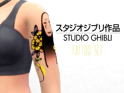 Sims Cc Studio Ghibli, Howls Moving Castle Sims 4, Sims 4 Totoro Cc, Sims 4 Howls Moving Castle Cc, Studio Ghibli Sims 4 Cc, Sims 4 Ghibli Cc, Sims 4 Studio Ghibli Cc, Totoro Tattoos, Mini Totoro