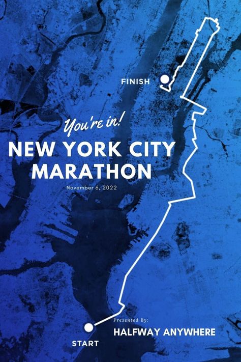 The New York City Marathon is one of the largest in the world. This year, I was lucky enough to win a spot in the race via the lottery. Marathon Advertising, Marathon Poster Design, New York City Marathon, Marathon Design, Marathon Poster, Los Angeles Marathon, Running Poster, Marathon Posters, New York Marathon