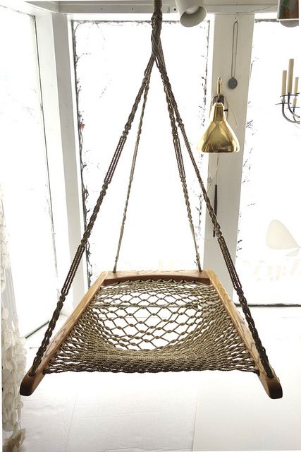 Pyramid chair. DSC09369 by warymeyers blog, via Flickr Macrame Hammock Chair, Hammock Chairs, Macrame Hammock, Backyard Hammock, Hanging Chairs, Rope Chair, Rope Hammock, Hanging Furniture, Hanging Hammock Chair