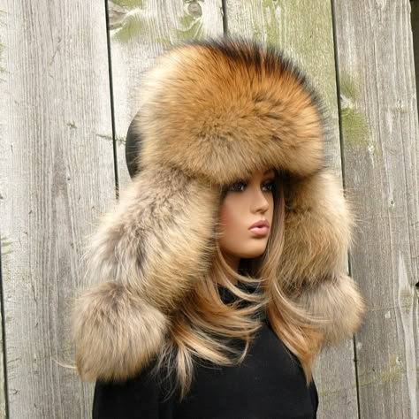 Fur Hat Men, Fur Trapper Hat, Winter Headwear, Winter Fur Hat, Fur Hats, Grey Fur, Aviator Hat, Diy Clothes Design, Trapper Hat