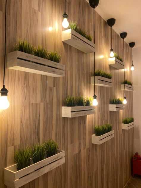 Grass wall decoration ideas