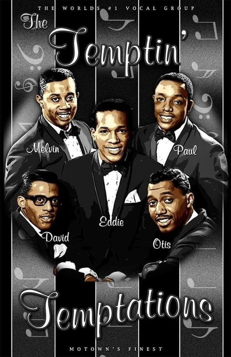 temptations David Ruffin Temptations, Eddie Kendricks, David Ruffin, Black Music Artists, African American Movies, The Temptations, Black Legends, Old School Music, Legendary Singers