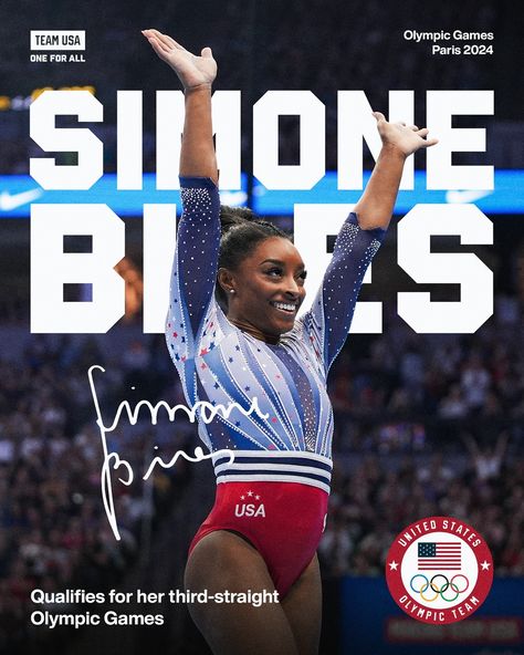 Simone Biles Instagram, Gymnastics Posters, Team Usa Gymnastics, 2024 Summer Olympics, Olympic Swimming, Gymnastics Team, Usa Gymnastics, Gymnastics Pictures, Olympic Gymnastics