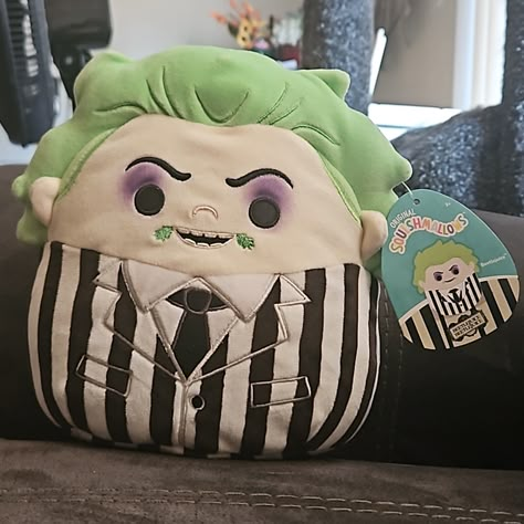 Nwt 8" Beetlejuice From Beetlejuice Beetlejuice Squishmallow Slay Girl, Beetle Juice, Beetlejuice Beetlejuice, Disney Inside Out, Cute Stuffed Animals, Coraline, Beetlejuice, Tim Burton, Product Photos