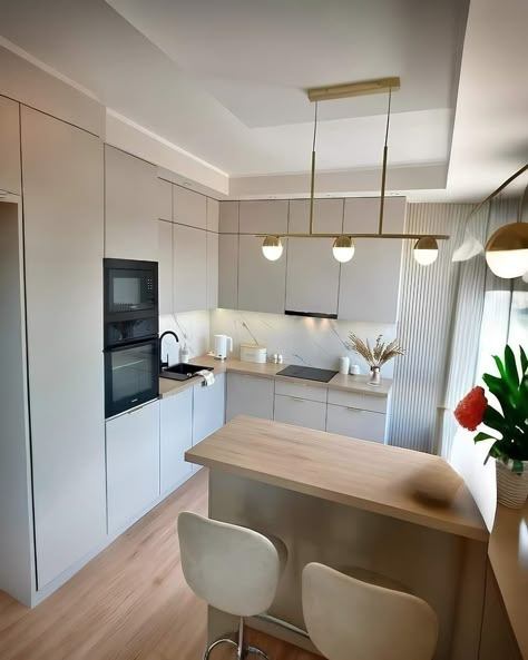 Kuhinja Dizajn, Stylish Room Decor, Transitional Kitchen Design, Condo Kitchen, Minimalist Kitchen Design, Kitchen Room Design, Kitchen Inspiration Design, Kitchen Furniture Design, Minimalist Kitchen