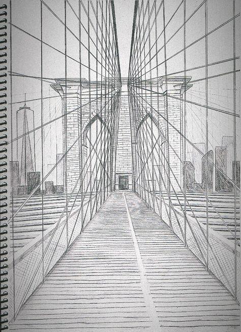 Aerial Perspective, Perspective Drawings, Perspective Drawing Architecture, One Point Perspective, Drawing Architecture, Blue Period, Architecture Concept Drawings, Creative Challenge, Architecture Concept