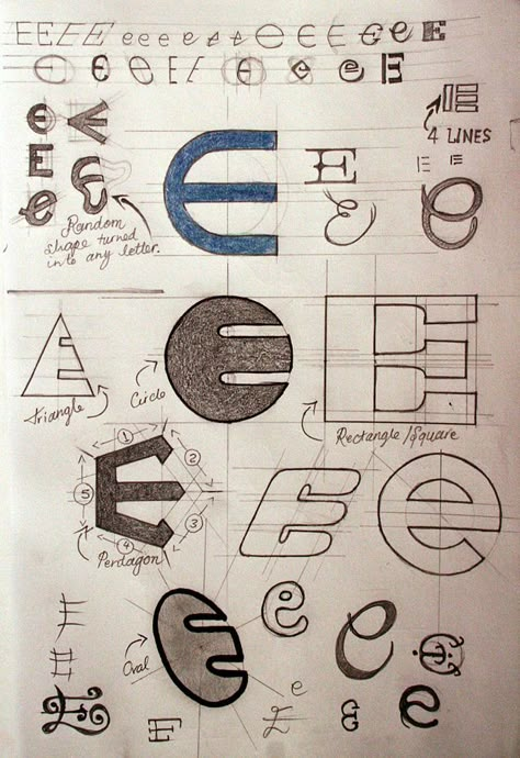 https://flic.kr/p/hcCzjq | The Letter E Graphic Design Sketches, E Letter Design Fonts, Letter E Font Design, Letter E Design, E Typography Letter, E Letter Design, Letter E Monogram Design, Logo Sketch Design, E Monogram